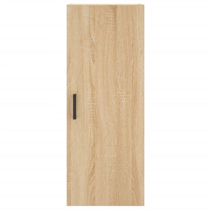Hoge Kast 34,5X34X180 Cm Bewerkt Hout Kleurig Sonoma eiken