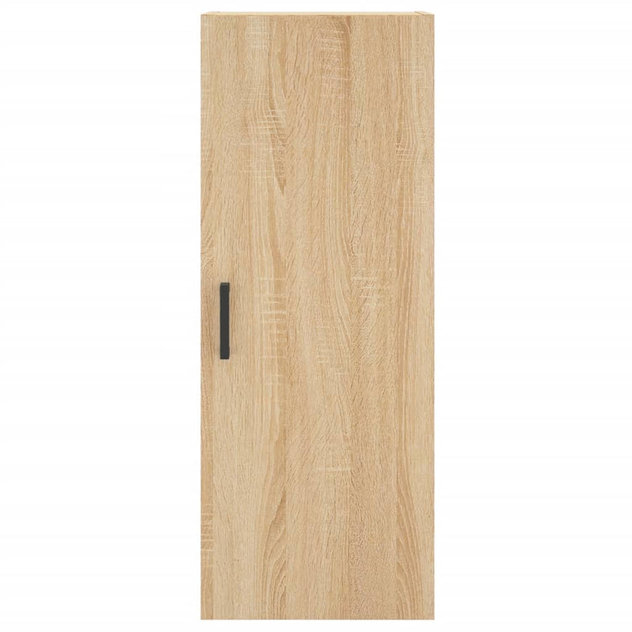 Hoge Kast 34,5X34X180 Cm Bewerkt Hout Kleurig Sonoma eiken