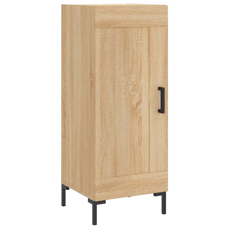 Hoge Kast 34,5X34X180 Cm Bewerkt Hout Kleurig Sonoma eiken