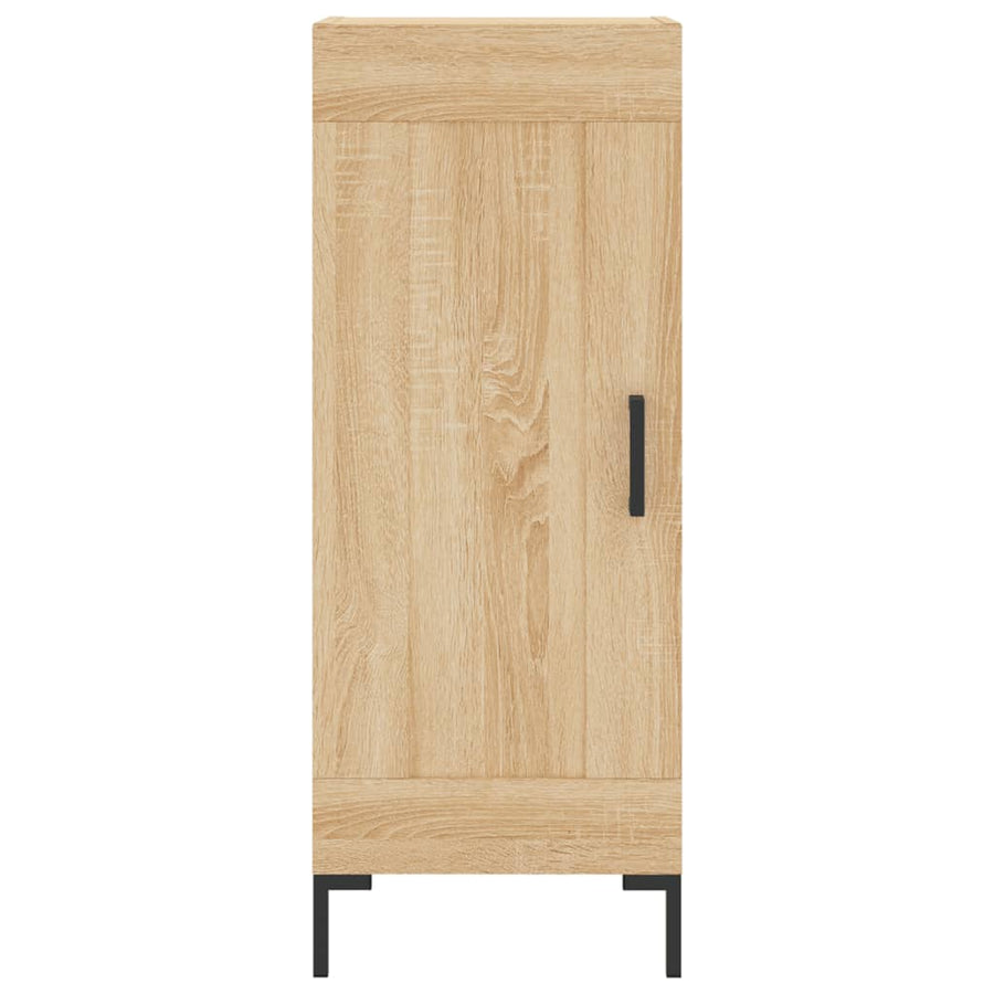 Hoge Kast 34,5X34X180 Cm Bewerkt Hout Kleurig Sonoma eiken