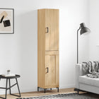 Hoge kast 34,5x34x180 cm bewerkt hout sonoma eiken