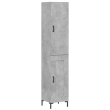 Hoge Kast 34,5X34X180 Cm Bewerkt Hout Betongrijs