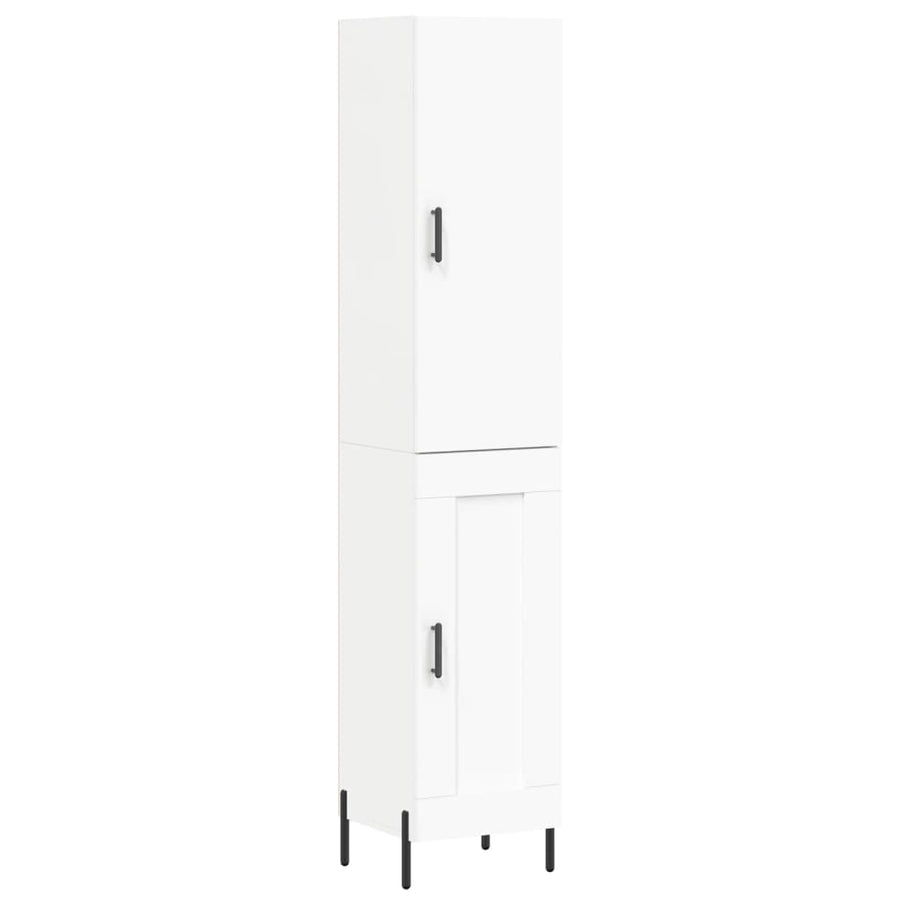 Hoge Kast 34,5X34X180 Cm Bewerkt Hout Wit