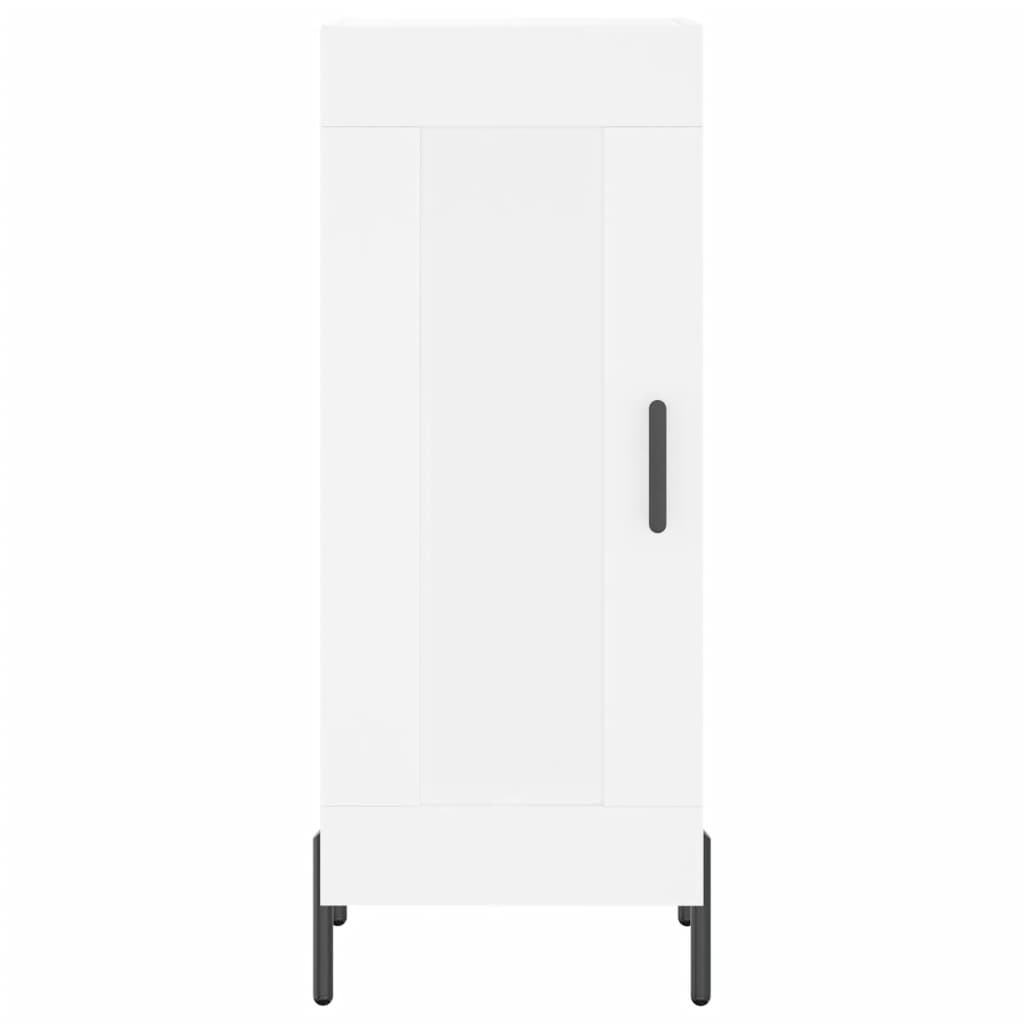 Hoge Kast 34,5X34X180 Cm Bewerkt Hout Wit