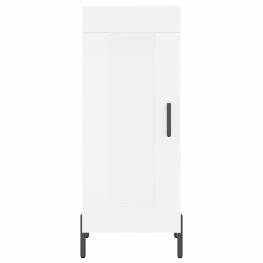 Hoge Kast 34,5X34X180 Cm Bewerkt Hout Wit