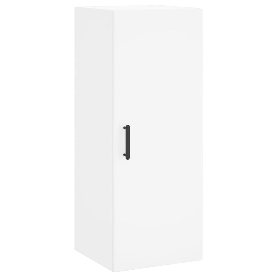 Hoge Kast 34,5X34X180 Cm Bewerkt Hout Wit