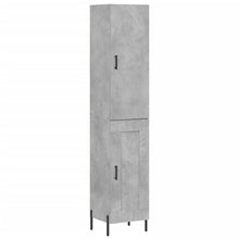 Hoge Kast 34,5X34X180 Cm Bewerkt Hout Betongrijs