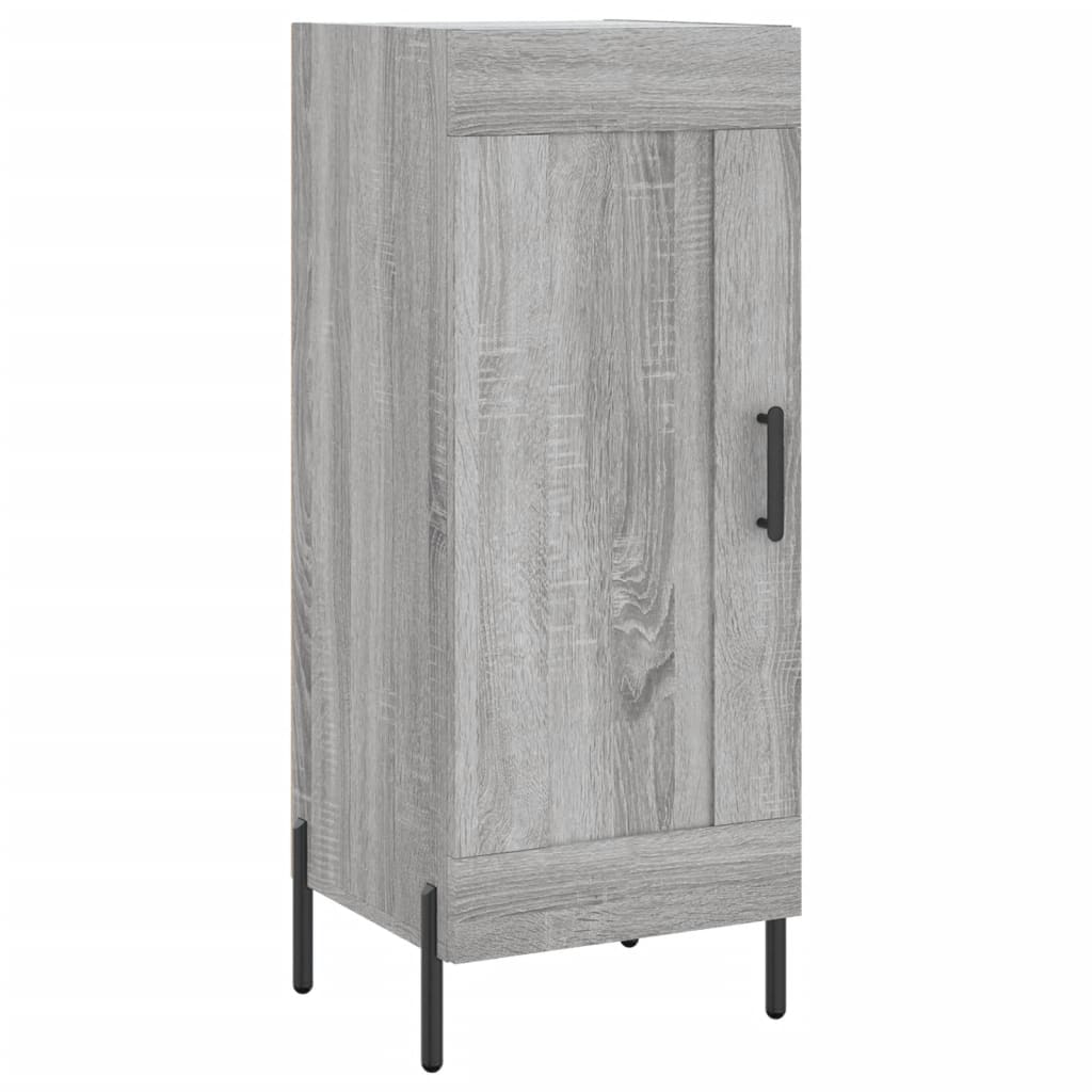 Hoge Kast 34,5X34X180 Cm Bewerkt Hout Grijs Sonoma Eikenkleurig