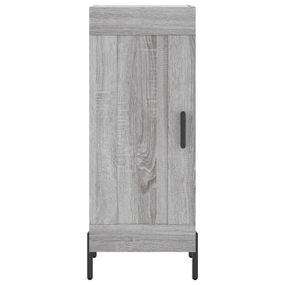 Hoge Kast 34,5X34X180 Cm Bewerkt Hout Grijs Sonoma Eikenkleurig
