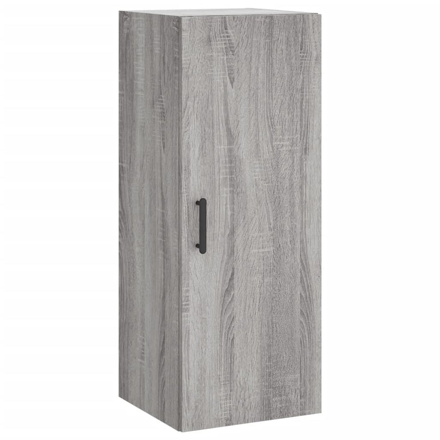 Hoge Kast 34,5X34X180 Cm Bewerkt Hout Grijs Sonoma Eikenkleurig