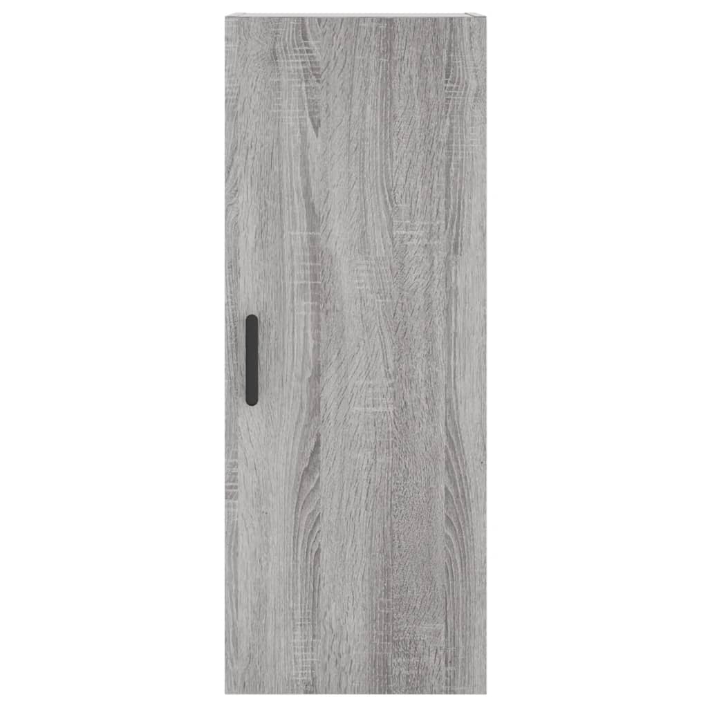 Hoge Kast 34,5X34X180 Cm Bewerkt Hout Grijs Sonoma Eikenkleurig