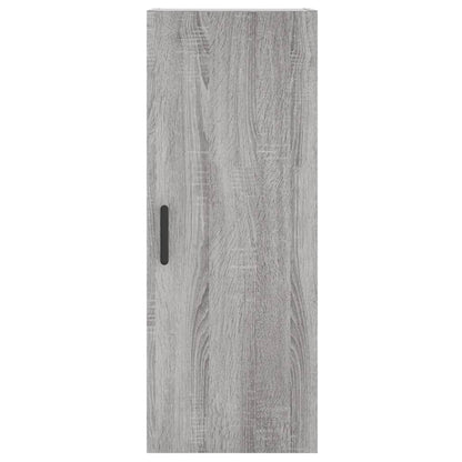 Hoge Kast 34,5X34X180 Cm Bewerkt Hout Grijs Sonoma Eikenkleurig