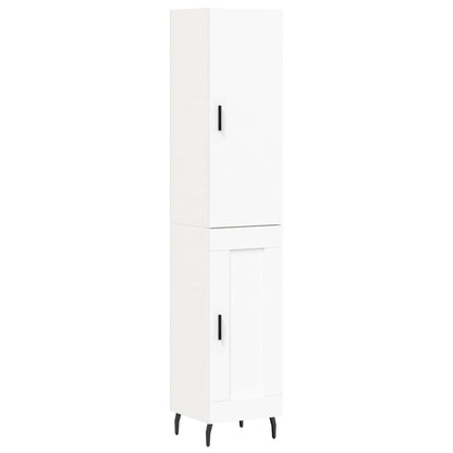 Hoge Kast 34,5X34X180 Cm Bewerkt Hout Wit