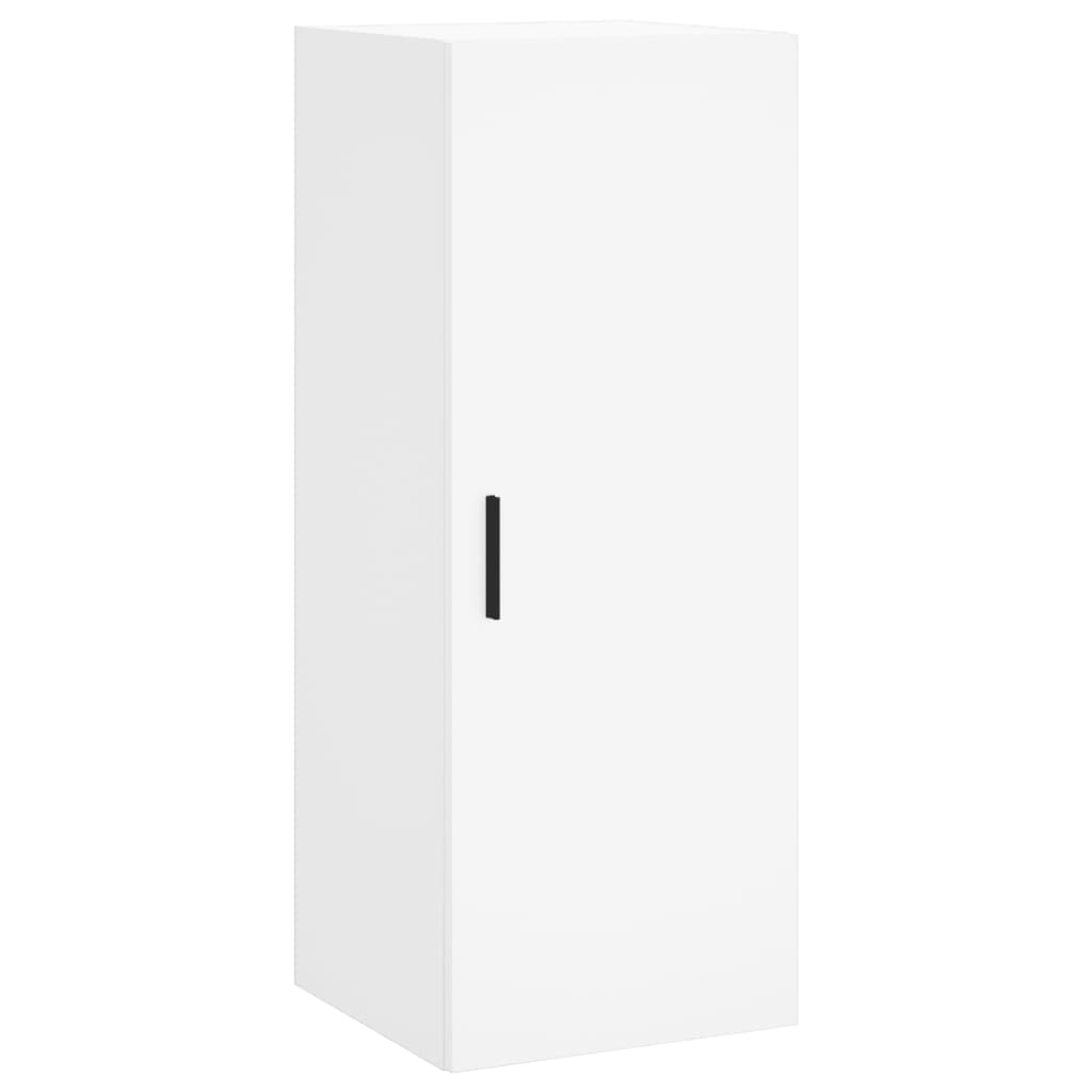 Hoge Kast 34,5X34X180 Cm Bewerkt Hout Wit