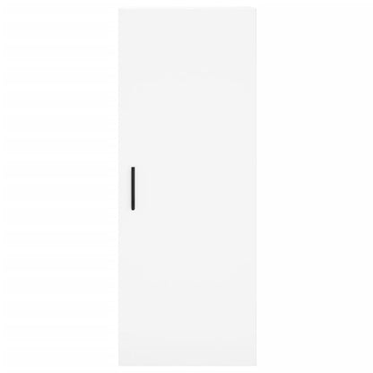 Hoge Kast 34,5X34X180 Cm Bewerkt Hout Wit