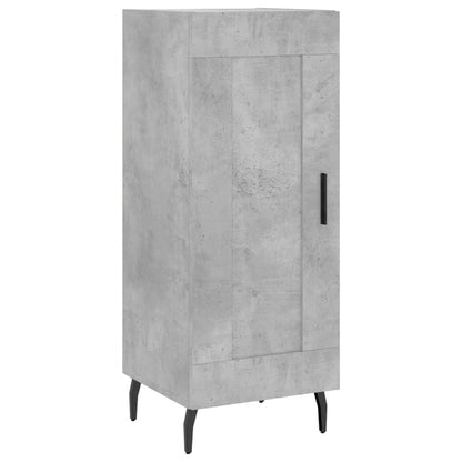 Hoge Kast 34,5X34X180 Cm Bewerkt Hout Betongrijs
