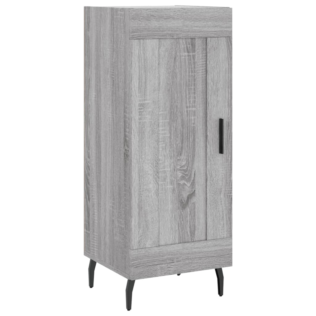 Hoge Kast 34,5X34X180 Cm Bewerkt Hout Grijs Sonoma Eikenkleurig