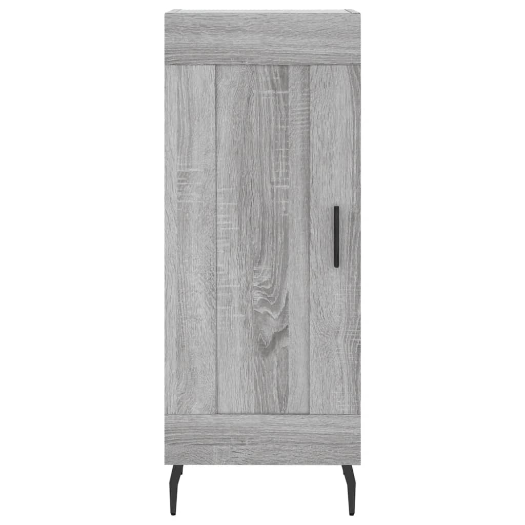 Hoge Kast 34,5X34X180 Cm Bewerkt Hout Grijs Sonoma Eikenkleurig