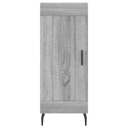 Hoge Kast 34,5X34X180 Cm Bewerkt Hout Grijs Sonoma Eikenkleurig