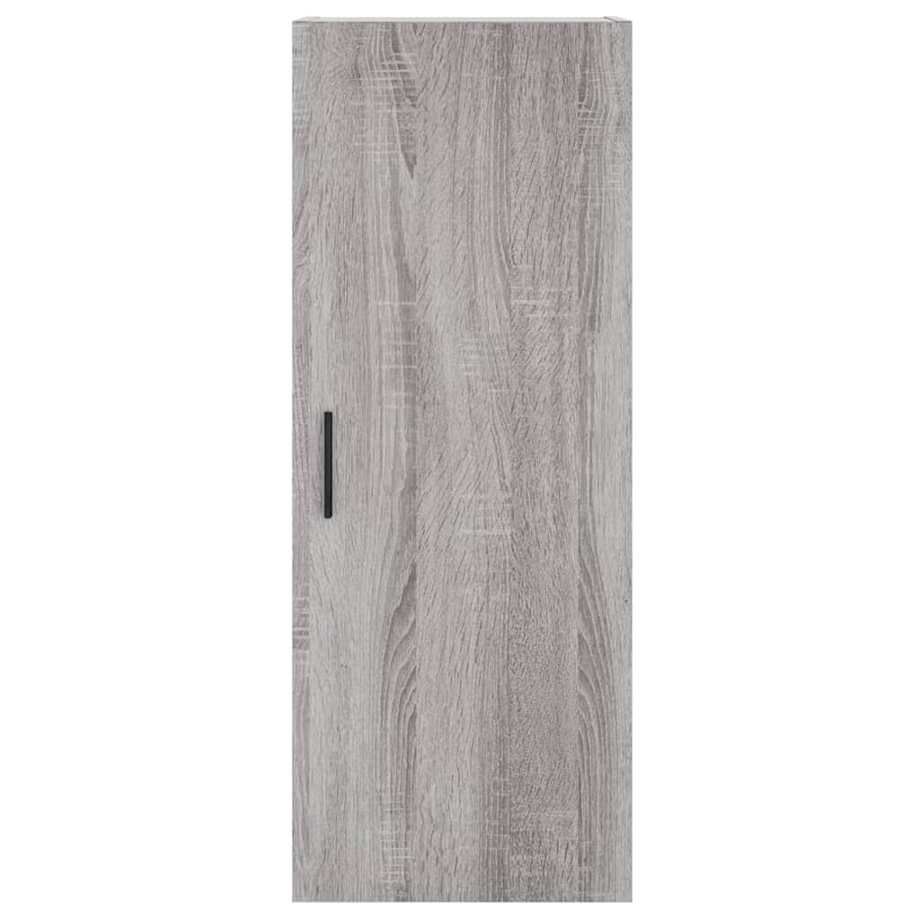 Hoge Kast 34,5X34X180 Cm Bewerkt Hout Grijs Sonoma Eikenkleurig