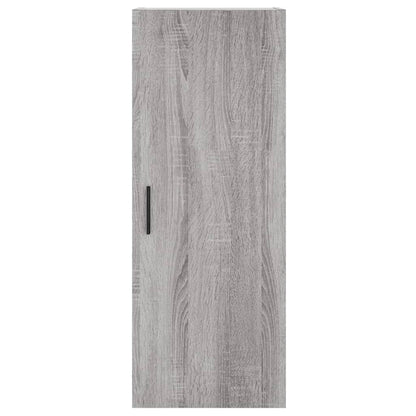 Hoge Kast 34,5X34X180 Cm Bewerkt Hout Grijs Sonoma Eikenkleurig