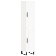 Hoge Kast 34,5X34X180 Cm Bewerkt Hout Wit