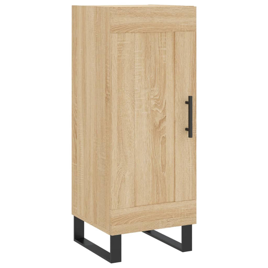 Hoge Kast 34,5X34X180 Cm Bewerkt Hout Kleurig Sonoma eiken
