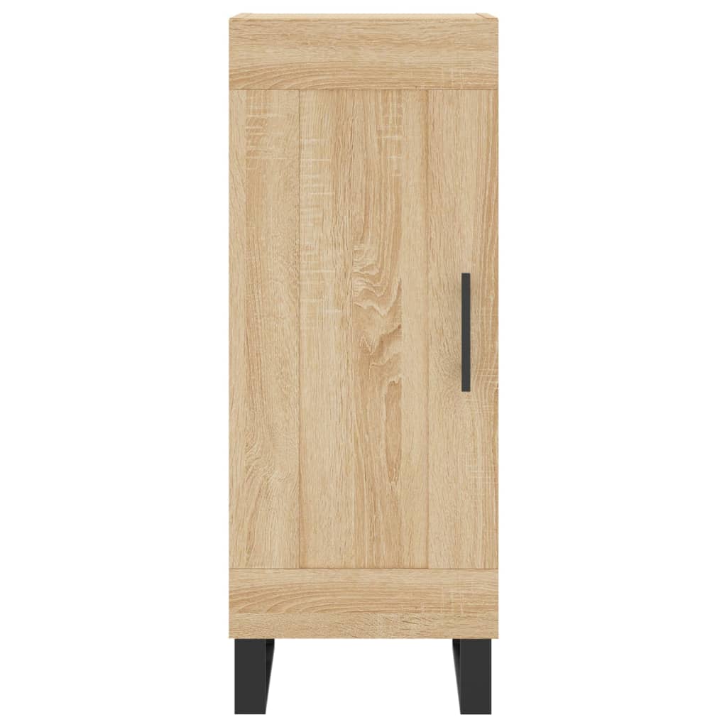 Hoge Kast 34,5X34X180 Cm Bewerkt Hout Kleurig Sonoma eiken