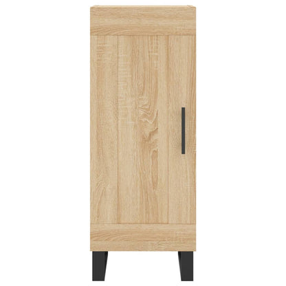 Hoge Kast 34,5X34X180 Cm Bewerkt Hout Kleurig Sonoma eiken