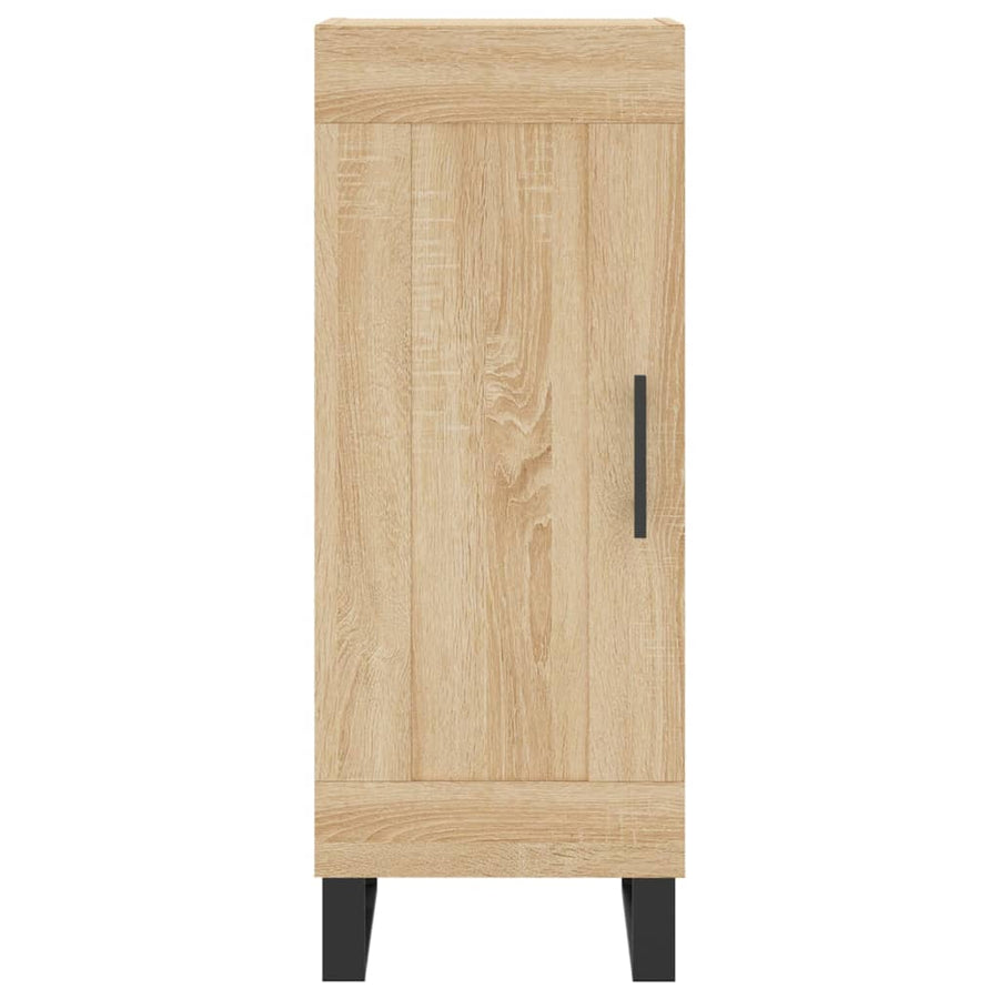 Hoge Kast 34,5X34X180 Cm Bewerkt Hout Kleurig Sonoma eiken