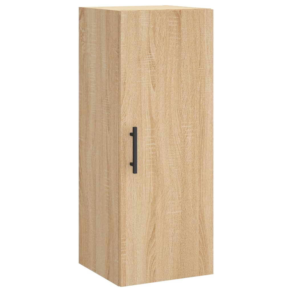 Hoge Kast 34,5X34X180 Cm Bewerkt Hout Kleurig Sonoma eiken