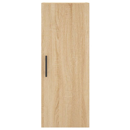 Hoge Kast 34,5X34X180 Cm Bewerkt Hout Kleurig Sonoma eiken