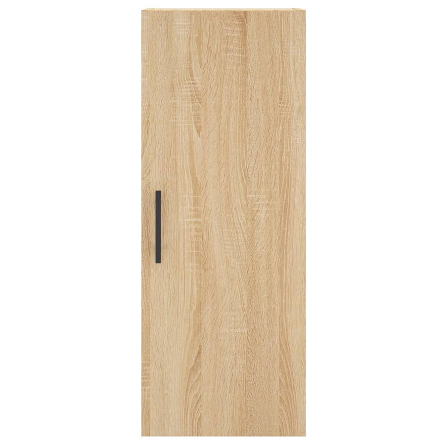 Hoge Kast 34,5X34X180 Cm Bewerkt Hout Kleurig Sonoma eiken