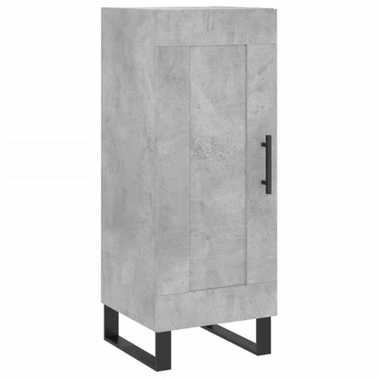 Hoge Kast 34,5X34X180 Cm Bewerkt Hout Betongrijs