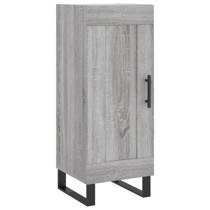 Hoge kast 34,5x34x180 cm bewerkt hout grijs sonoma eikenkleurig