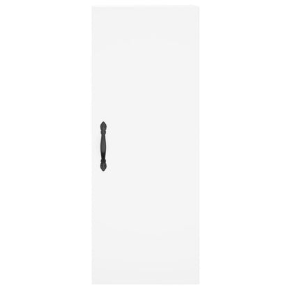 Hoge kast 34,5x34x180 cm bewerkt hout wit