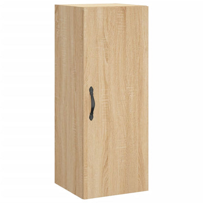 Hoge kast 34,5x34x180 cm bewerkt hout sonoma eikenkleurig