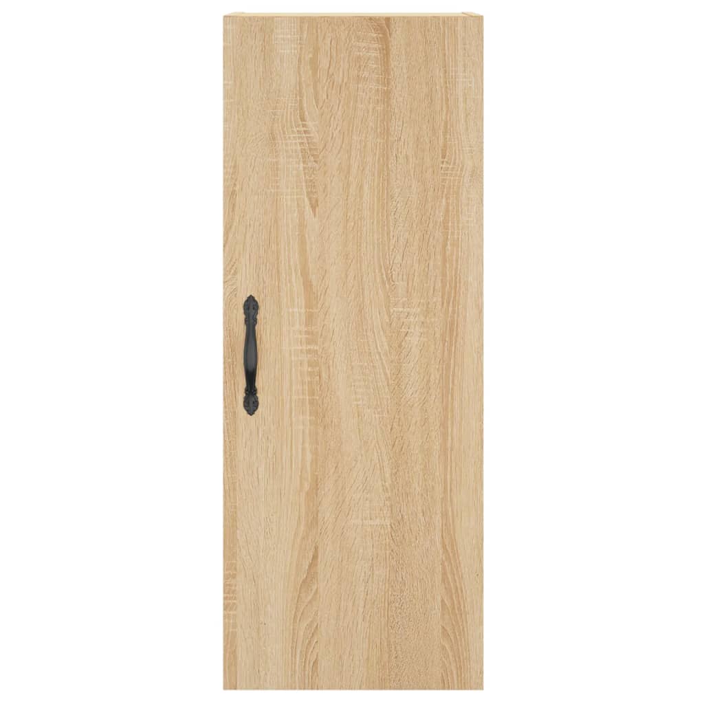 Hoge kast 34,5x34x180 cm bewerkt hout sonoma eikenkleurig