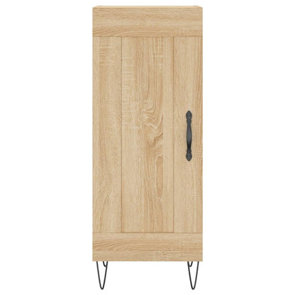Hoge kast 34,5x34x180 cm bewerkt hout sonoma eikenkleurig