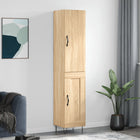Hoge kast 34,5x34x180 cm bewerkt hout sonoma eiken