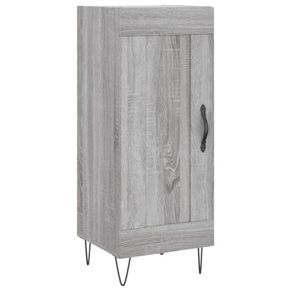 Hoge Kast 34,5X34X180 Cm Bewerkt Hout Grijs Sonoma Eikenkleurig