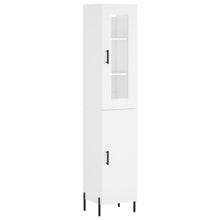 Hoge Kast 34,5X34X180 Cm Bewerkt Hout Wit