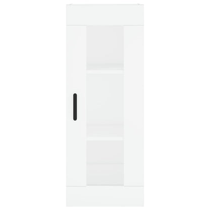 Hoge Kast 34,5X34X180 Cm Bewerkt Hout Wit