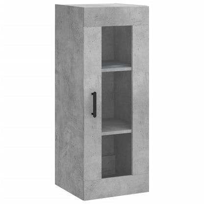 Hoge Kast 34,5X34X180 Cm Bewerkt Hout Betongrijs