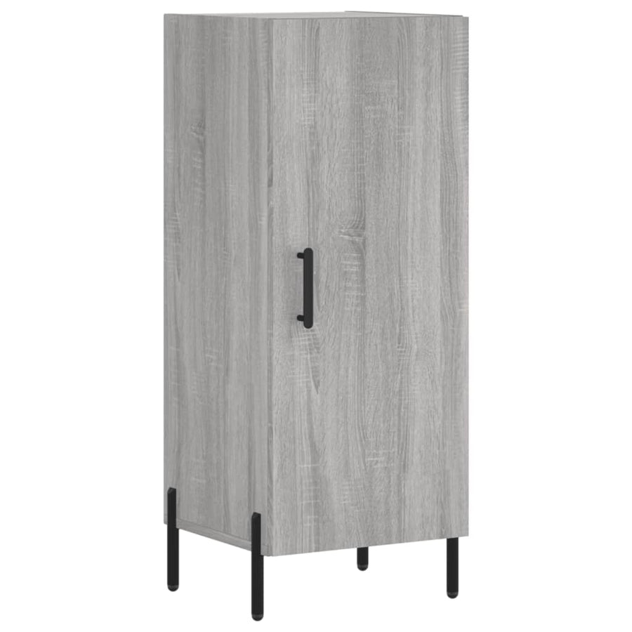 Hoge Kast 34,5X34X180 Cm Bewerkt Hout Grijs Sonoma Eikenkleurig