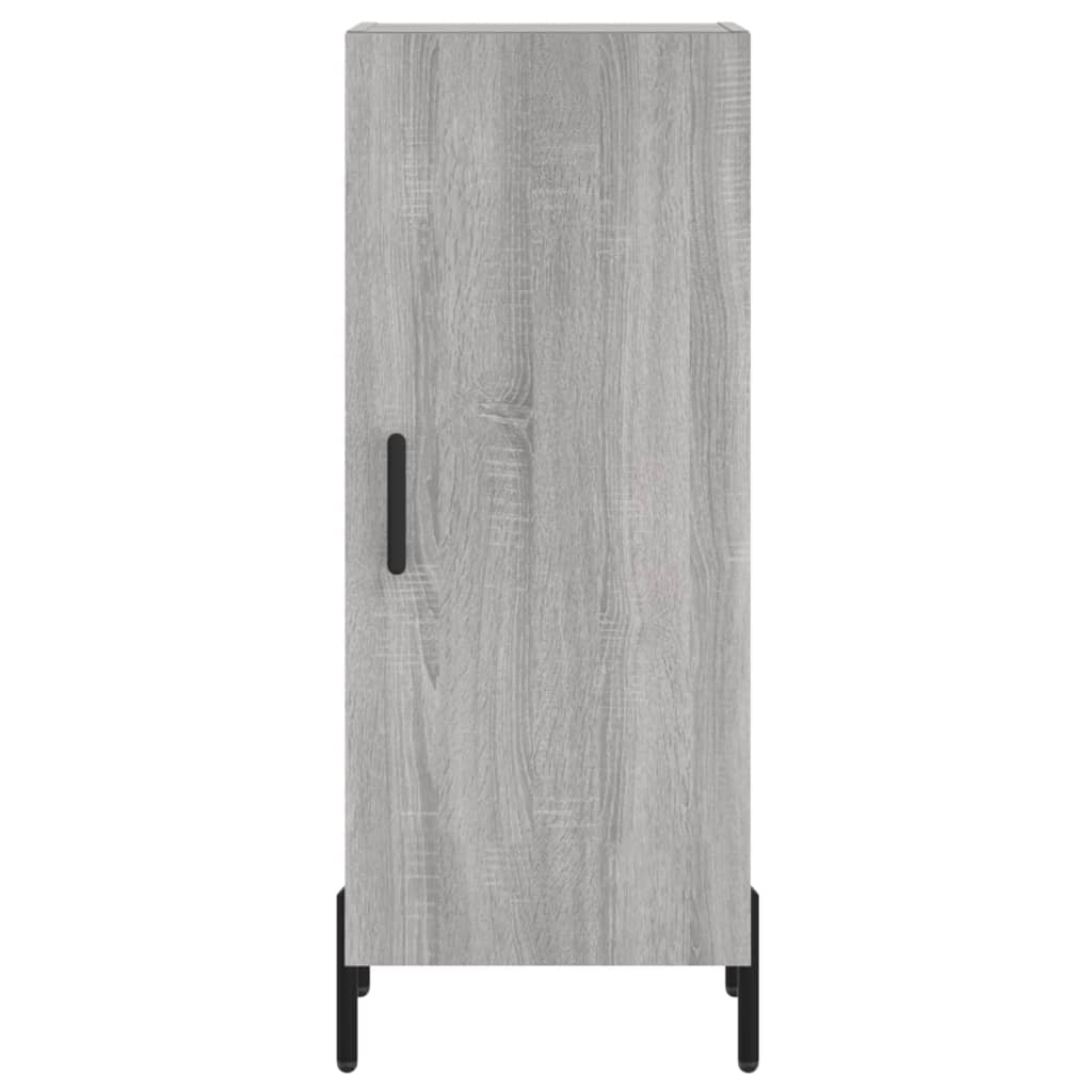 Hoge Kast 34,5X34X180 Cm Bewerkt Hout Grijs Sonoma Eikenkleurig