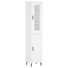 Hoge Kast 34,5X34X180 Cm Bewerkt Hout Wit