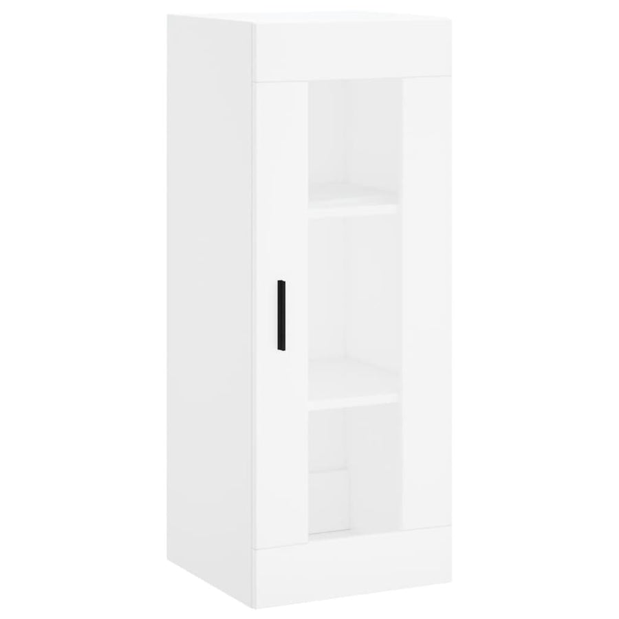 Hoge Kast 34,5X34X180 Cm Bewerkt Hout Wit