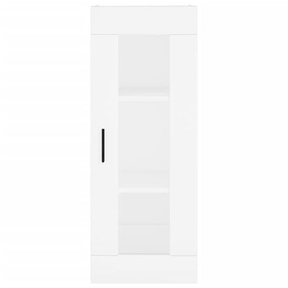Hoge Kast 34,5X34X180 Cm Bewerkt Hout Wit