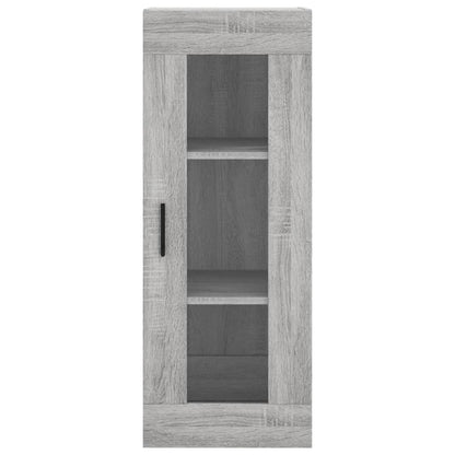 Hoge Kast 34,5X34X180 Cm Bewerkt Hout Grijs Sonoma Eikenkleurig